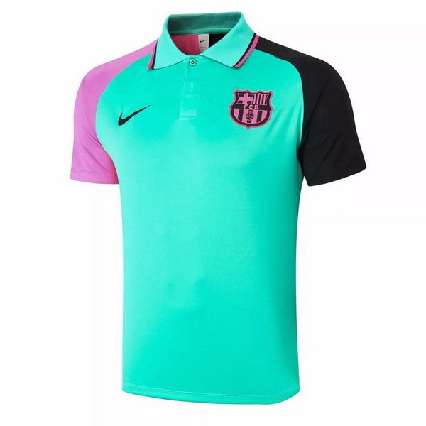 Polo Barcelona 2020-21 Grün Pink